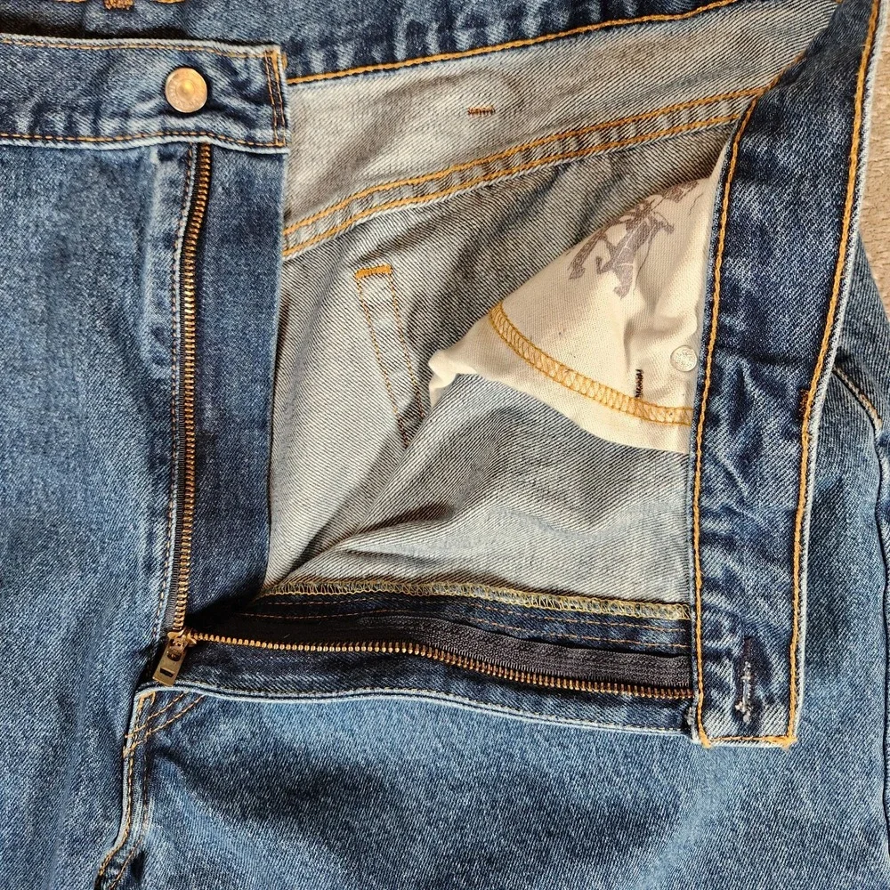 Levi's 550 Jeans Men's 45X29 (Tag 48X30) Blue Straight Relaxed Denim‎ Classic